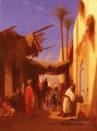 Rue à Damas Partie 1 Arabe Orientaliste Charles Théodore Frère